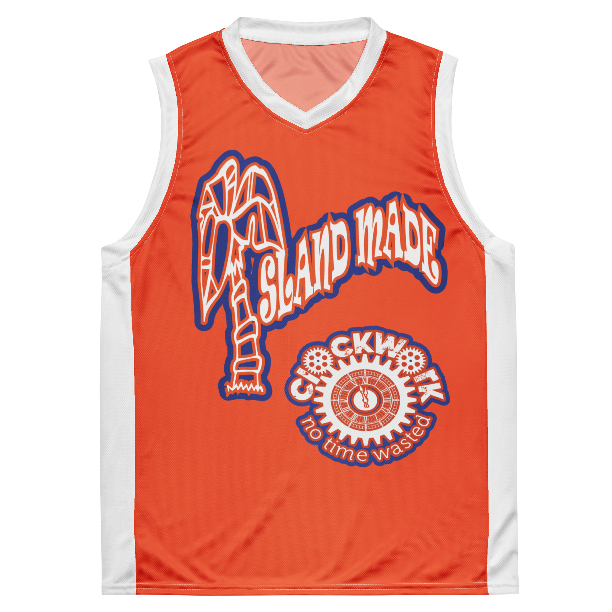 Clockwork Island Made basketball jersey