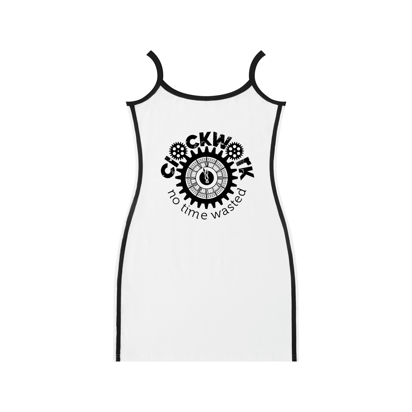 Clockwork White Women's Color Block Mini Dress