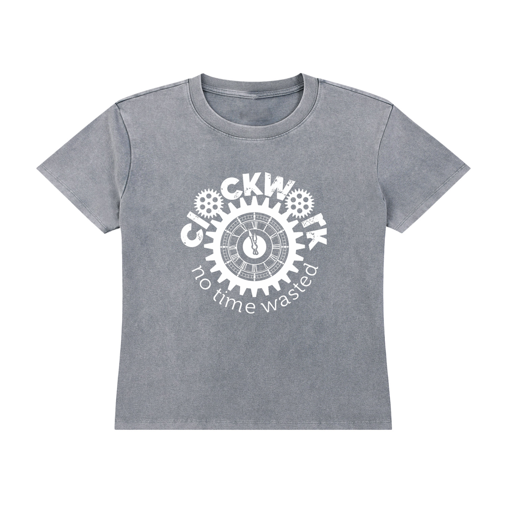 Clockwork Vintage Wash Drop Shoulder T-shirt