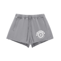 Snow Washed Raw Edge Drawstring Shorts