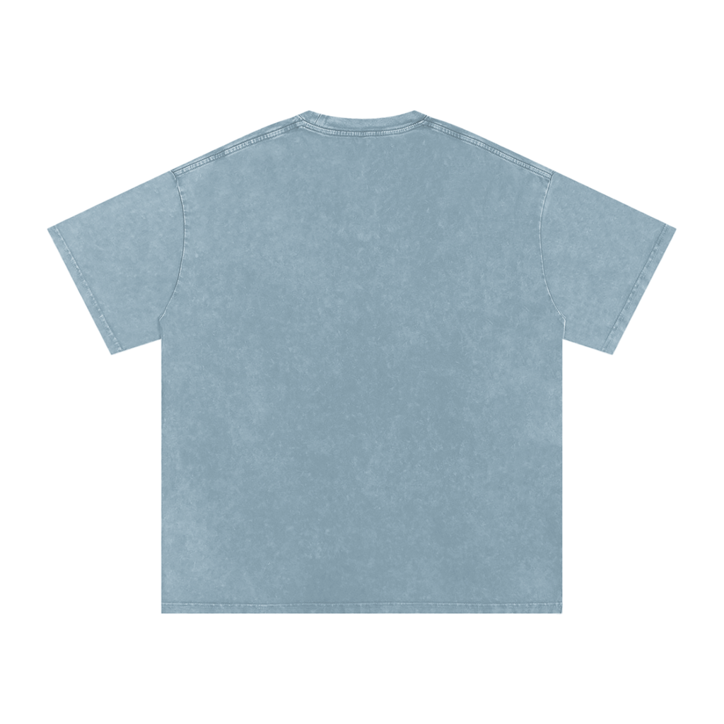 Leader of the Pack Clockwork Snow Washed Oversized Cotton T-Shirt