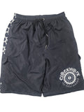 Black and white clockwork shorts