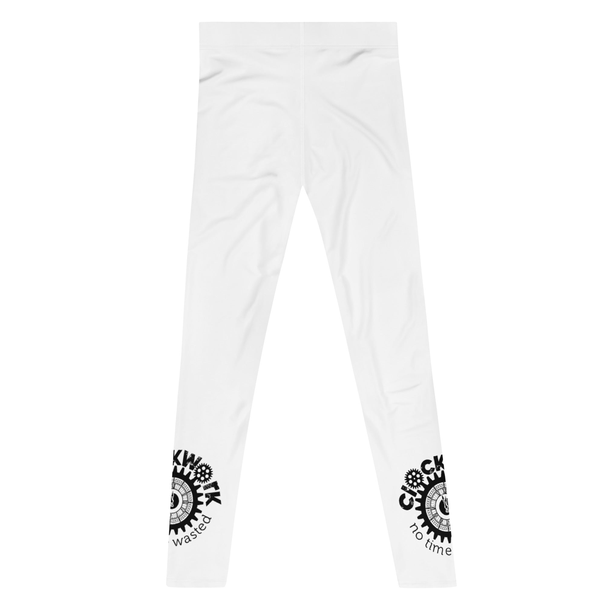 Clockwork white with black logo Men's Leggings