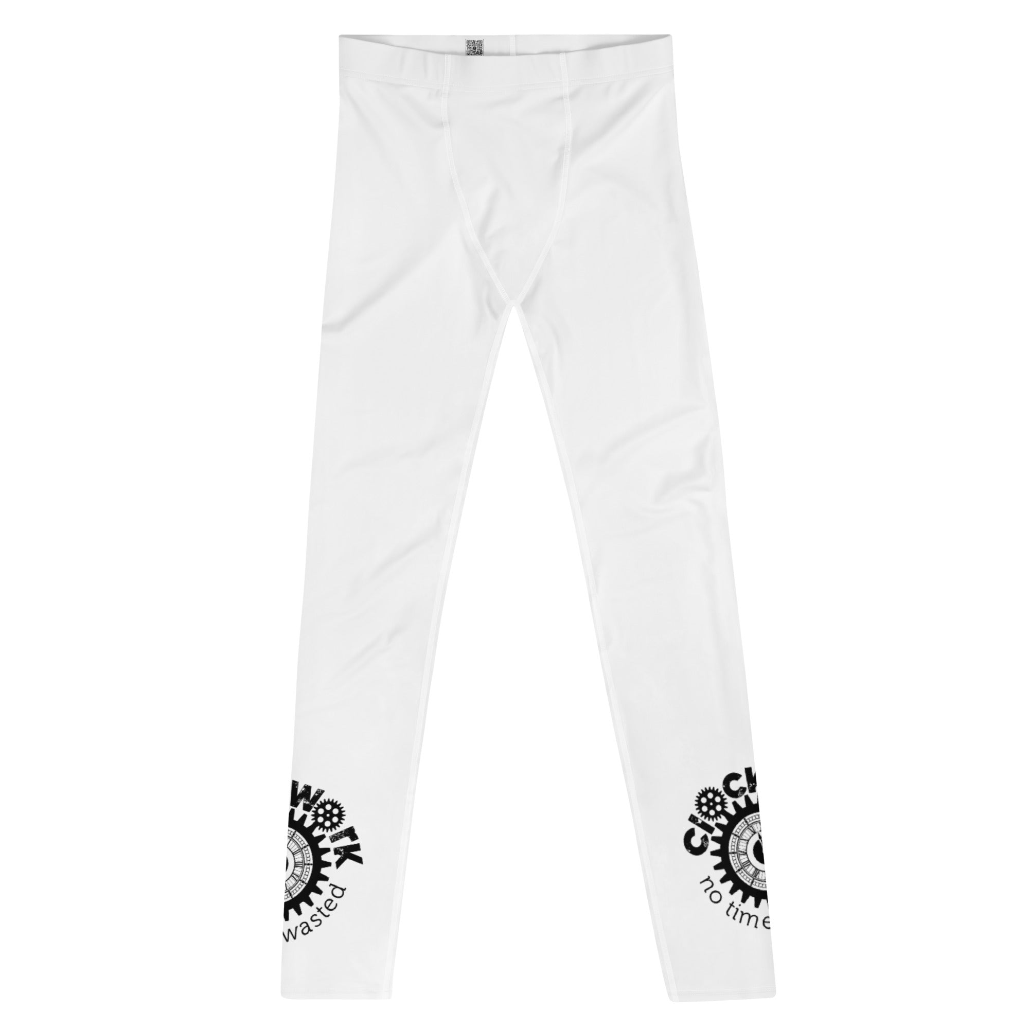 Clockwork white with black logo Men's Leggings