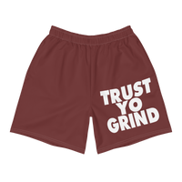 Trust Yo Grind Maroon Athletic Shorts