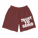 Trust Yo Grind Maroon Athletic Shorts