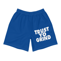 Trust Yo Grind Blue Athletic Shorts