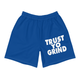 Trust Yo Grind Blue Athletic Shorts