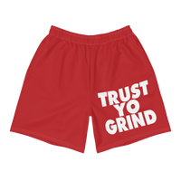 Trust Yo Grind Red Athletic Shorts
