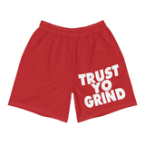 Trust Yo Grind Red Athletic Shorts
