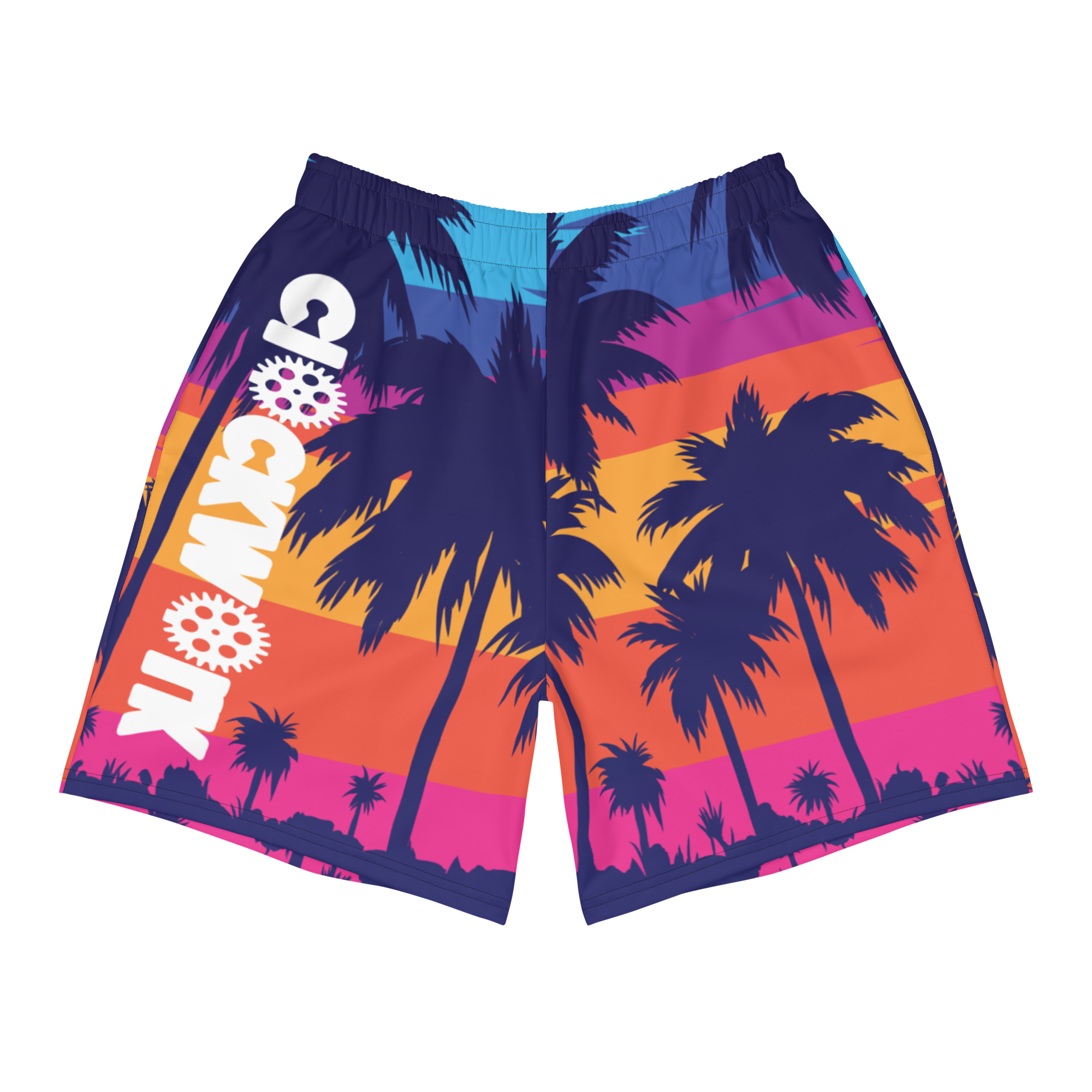Sunset Palm Trees Athletic Shorts