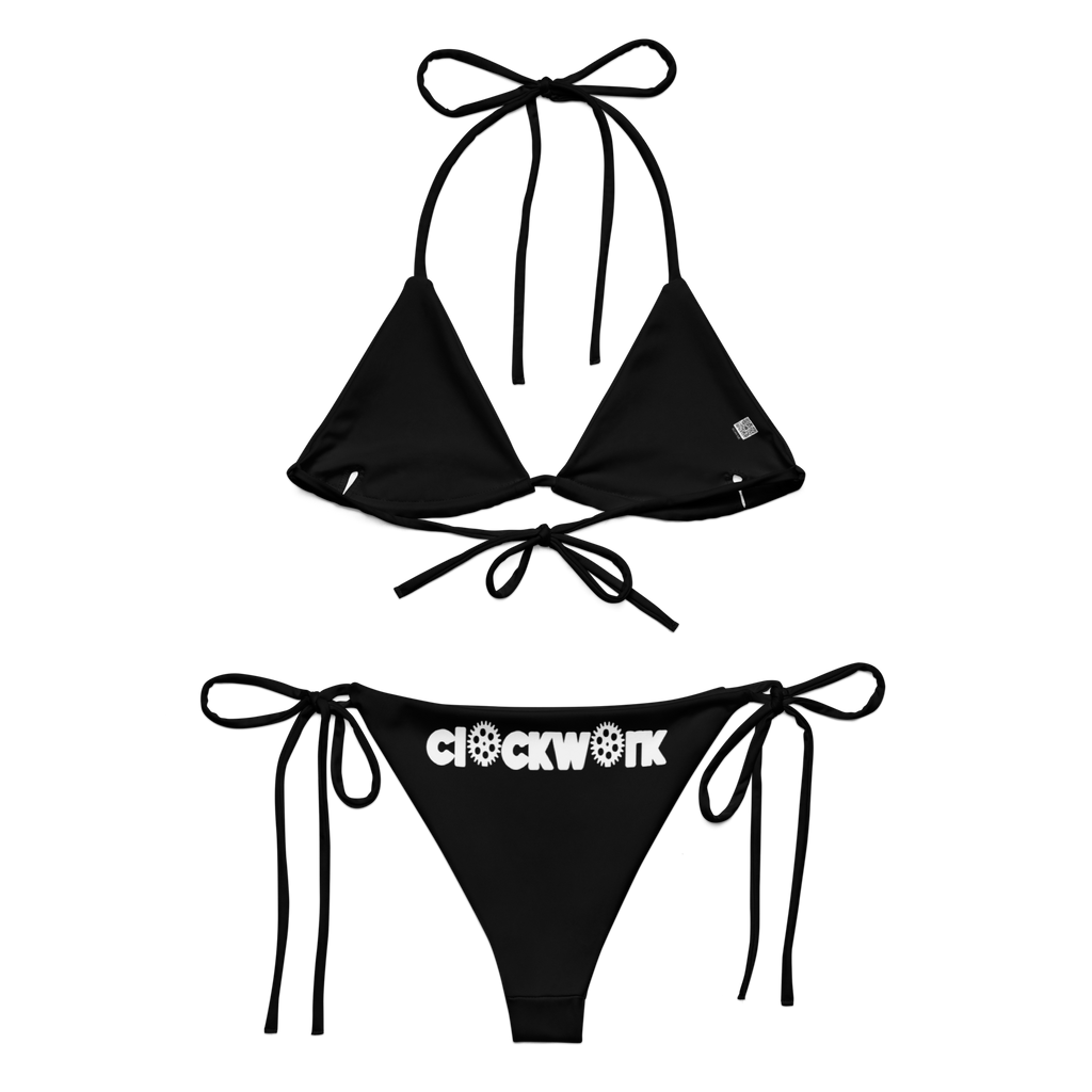 Clockwork black string bikini