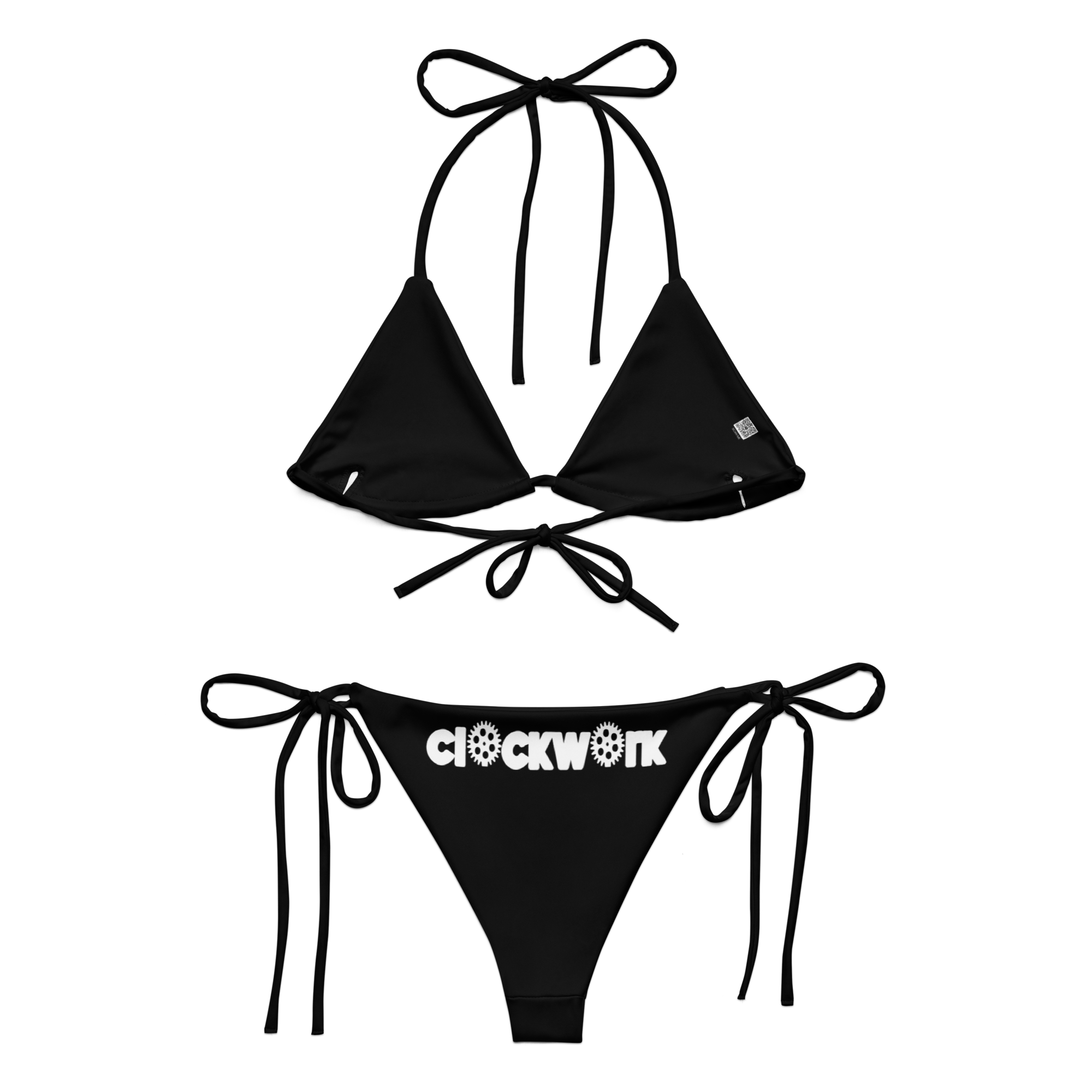 Clockwork black string bikini