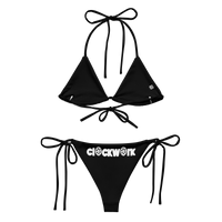 Clockwork black string bikini