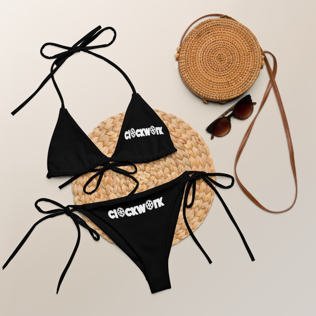 Clockwork black string bikini