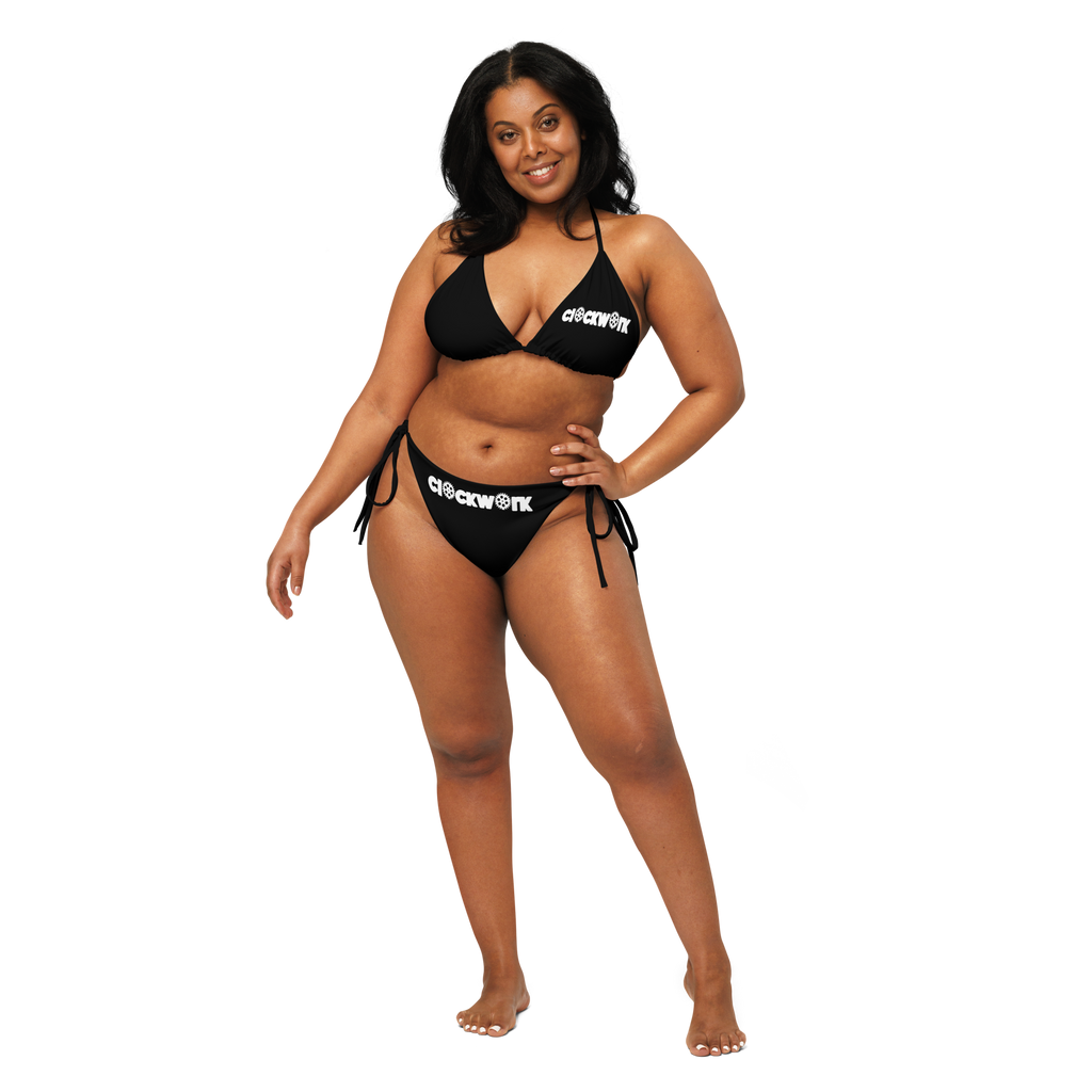 Clockwork black string bikini