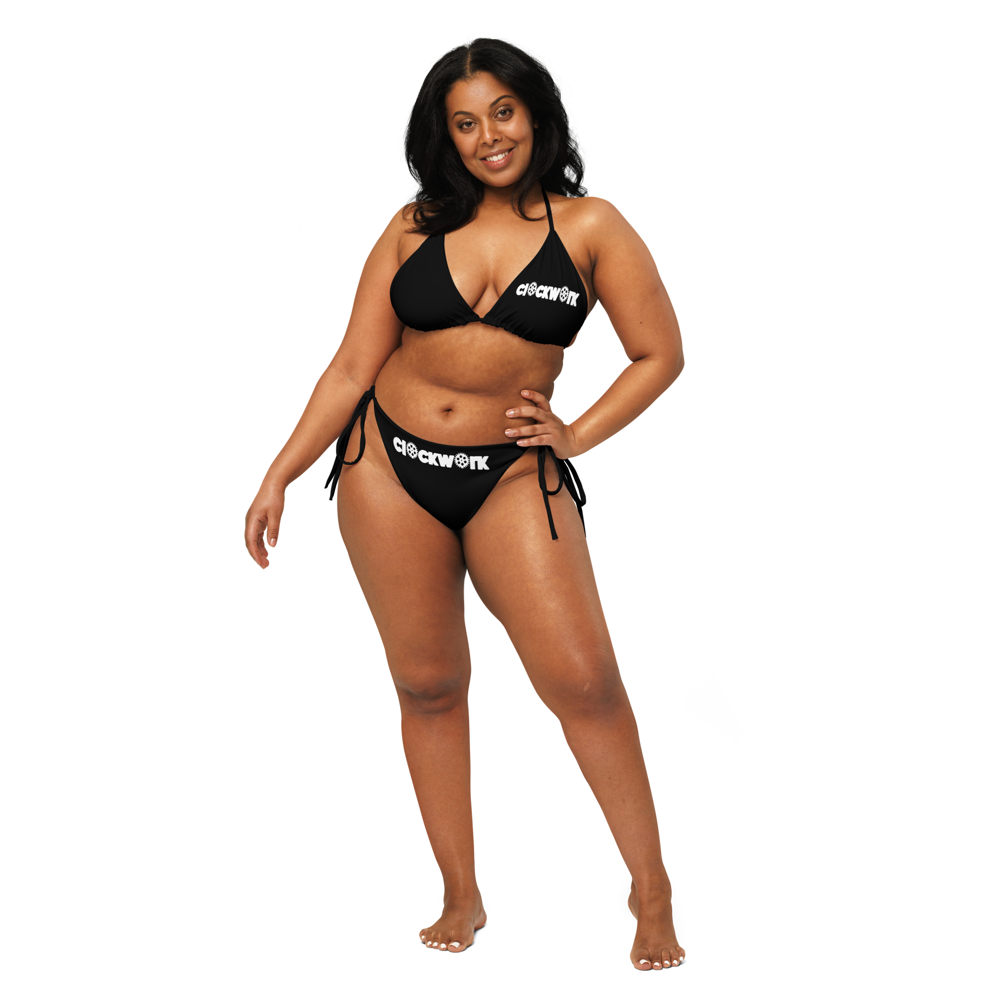 Clockwork black string bikini
