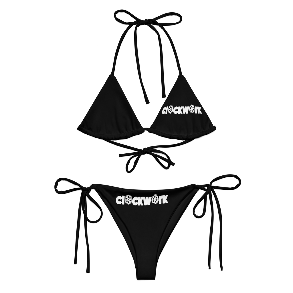Clockwork black string bikini