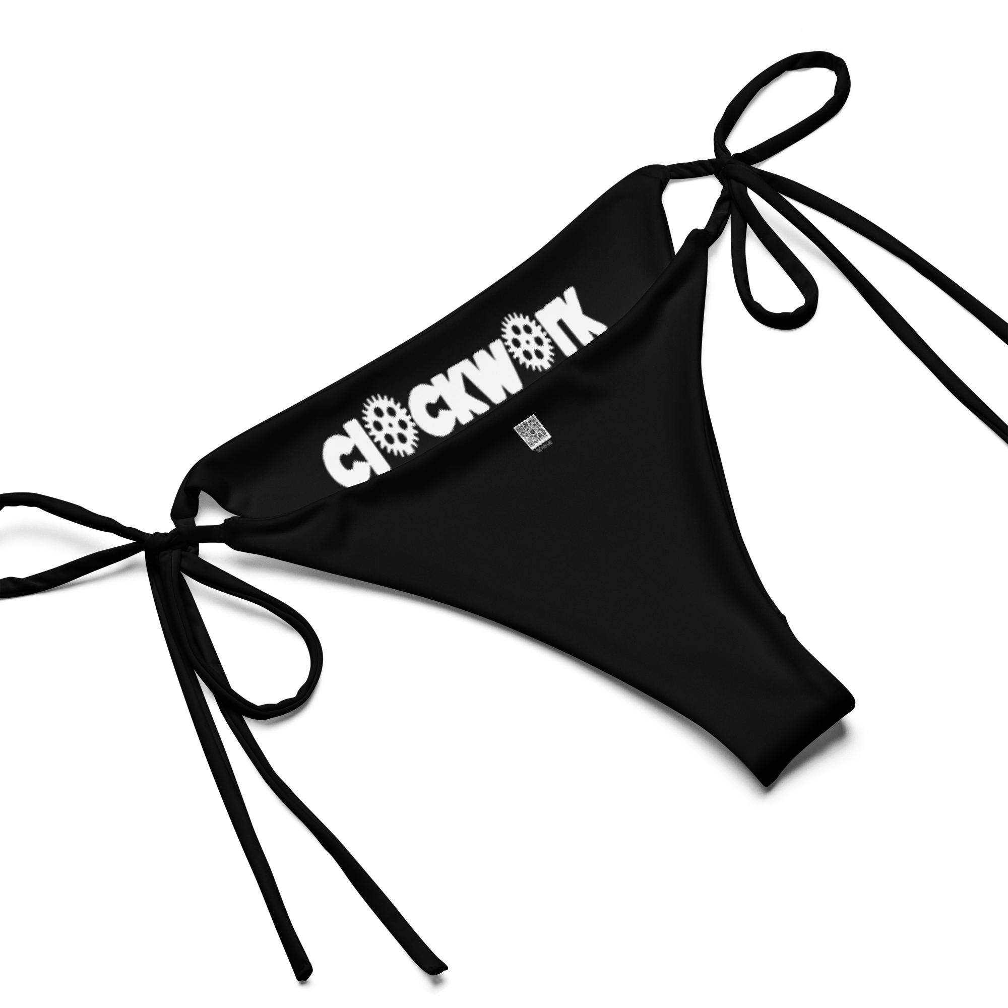 Clockwork black string bikini
