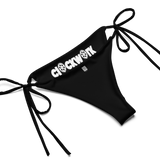 Clockwork black string bikini
