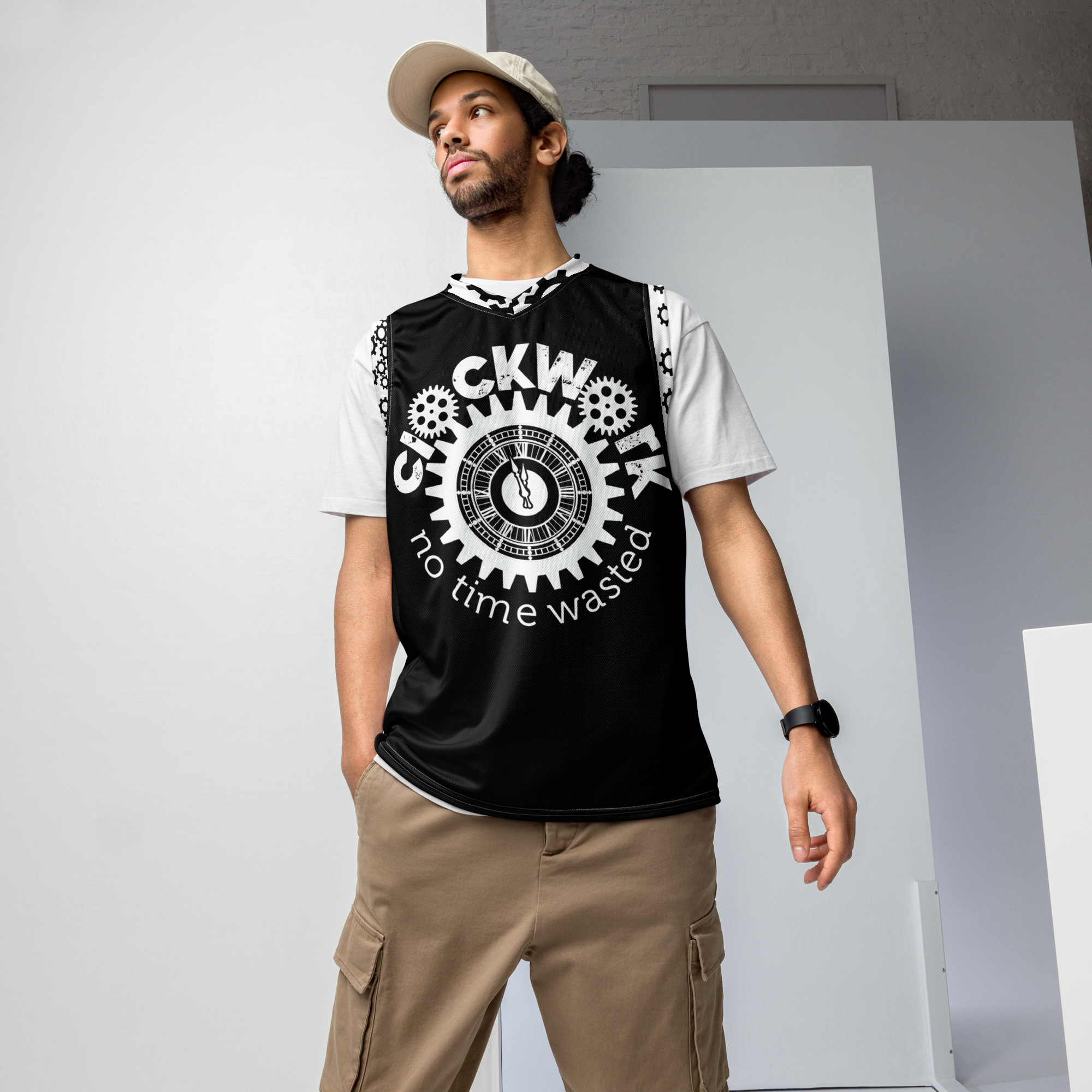 Clockwork unisex basketball jersey