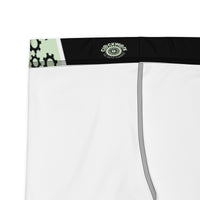 Clockwork Black and Light Green women's Biker Shorts