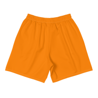 Bright Orange Clockwork Unisex Athletic Long Shorts