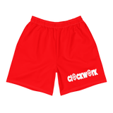Clockwork Red Unisex Athletic Long Shorts