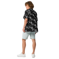 Black and white clockwork cw button shirt