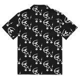 Black and white clockwork cw button shirt
