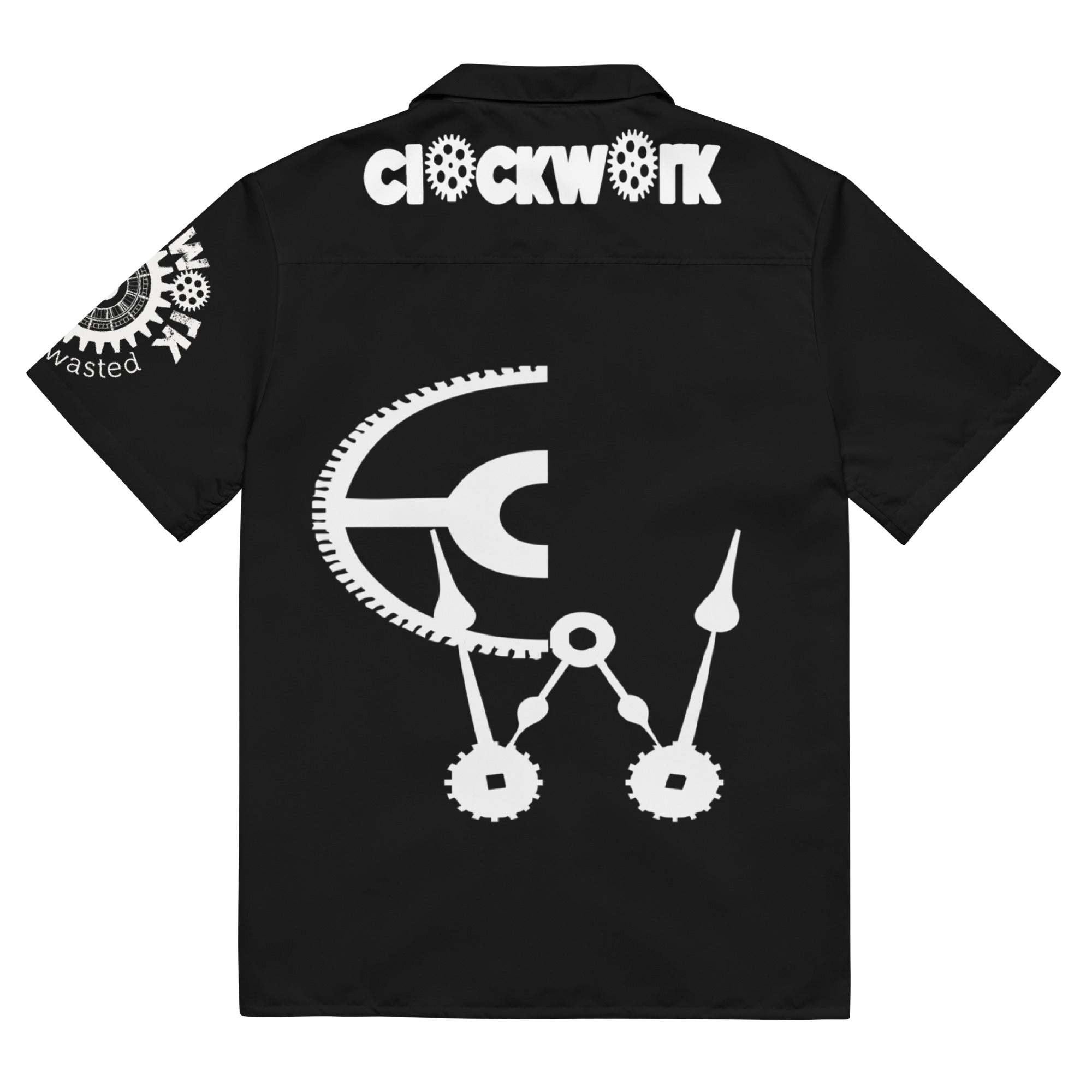 Clockwork sculpture Unisex button shirt