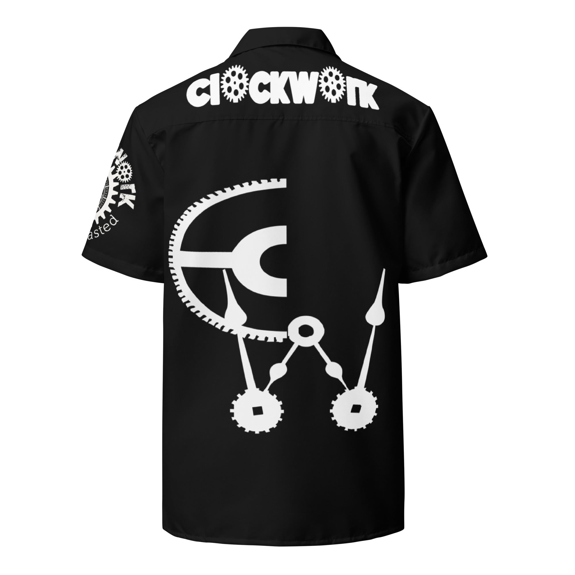 Clockwork sculpture Unisex button shirt
