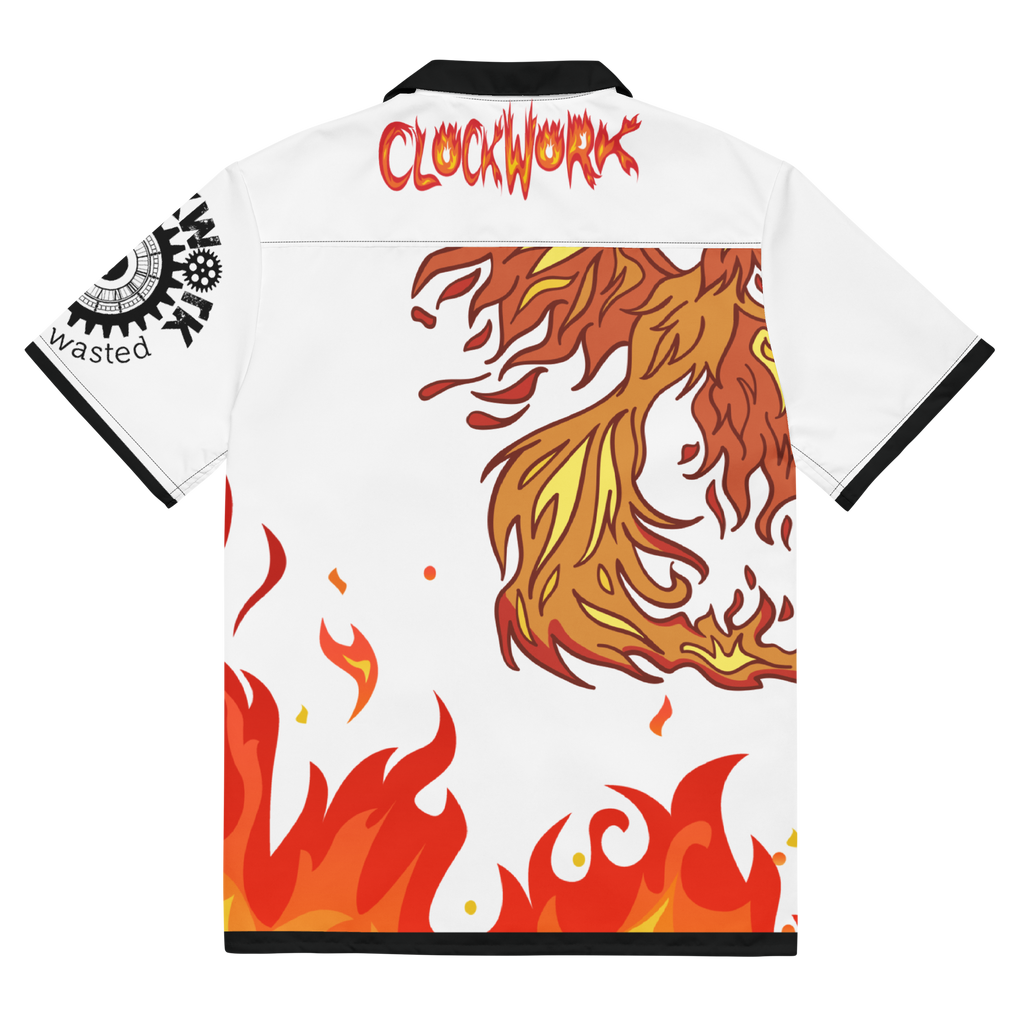 Fire Clockwork Unisex button shirt