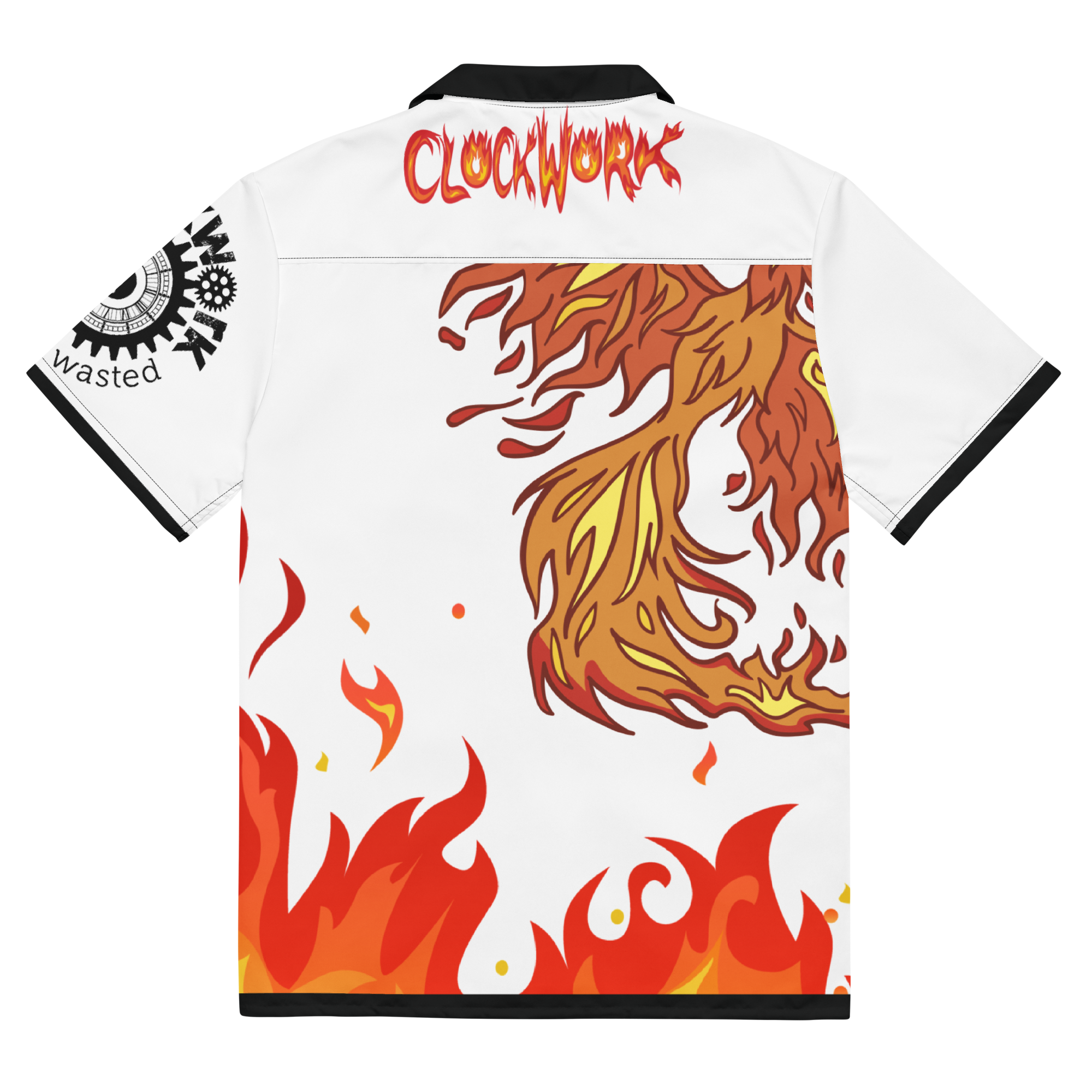 Fire Clockwork Unisex button shirt
