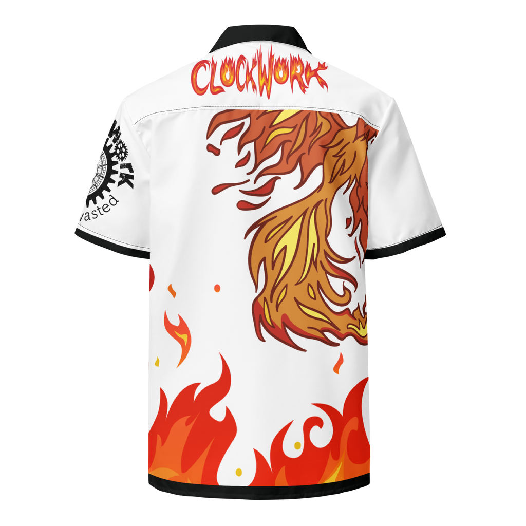 Fire Clockwork Unisex button shirt