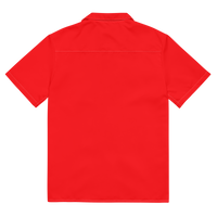 Clockwork red button shirt