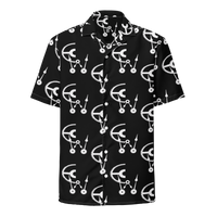 Black and white clockwork cw button shirt