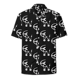 Black and white clockwork cw button shirt