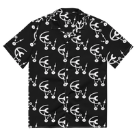 Black and white clockwork cw button shirt