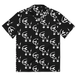 Black and white clockwork cw button shirt