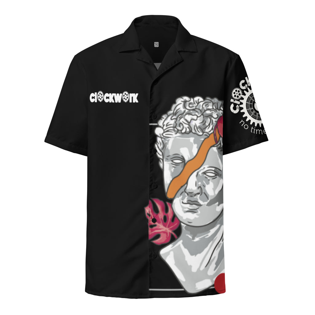 Clockwork sculpture Unisex button shirt