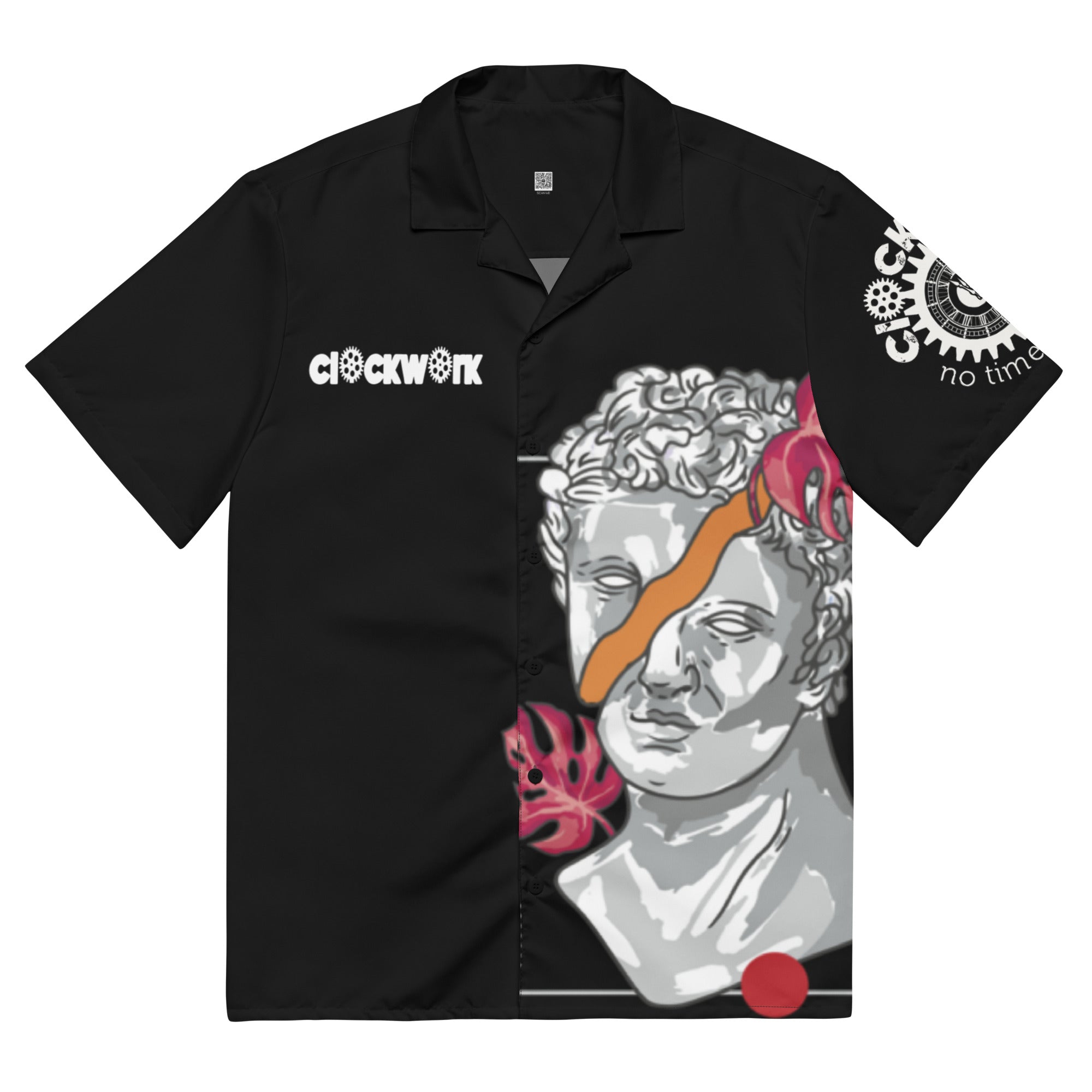 Clockwork sculpture Unisex button shirt