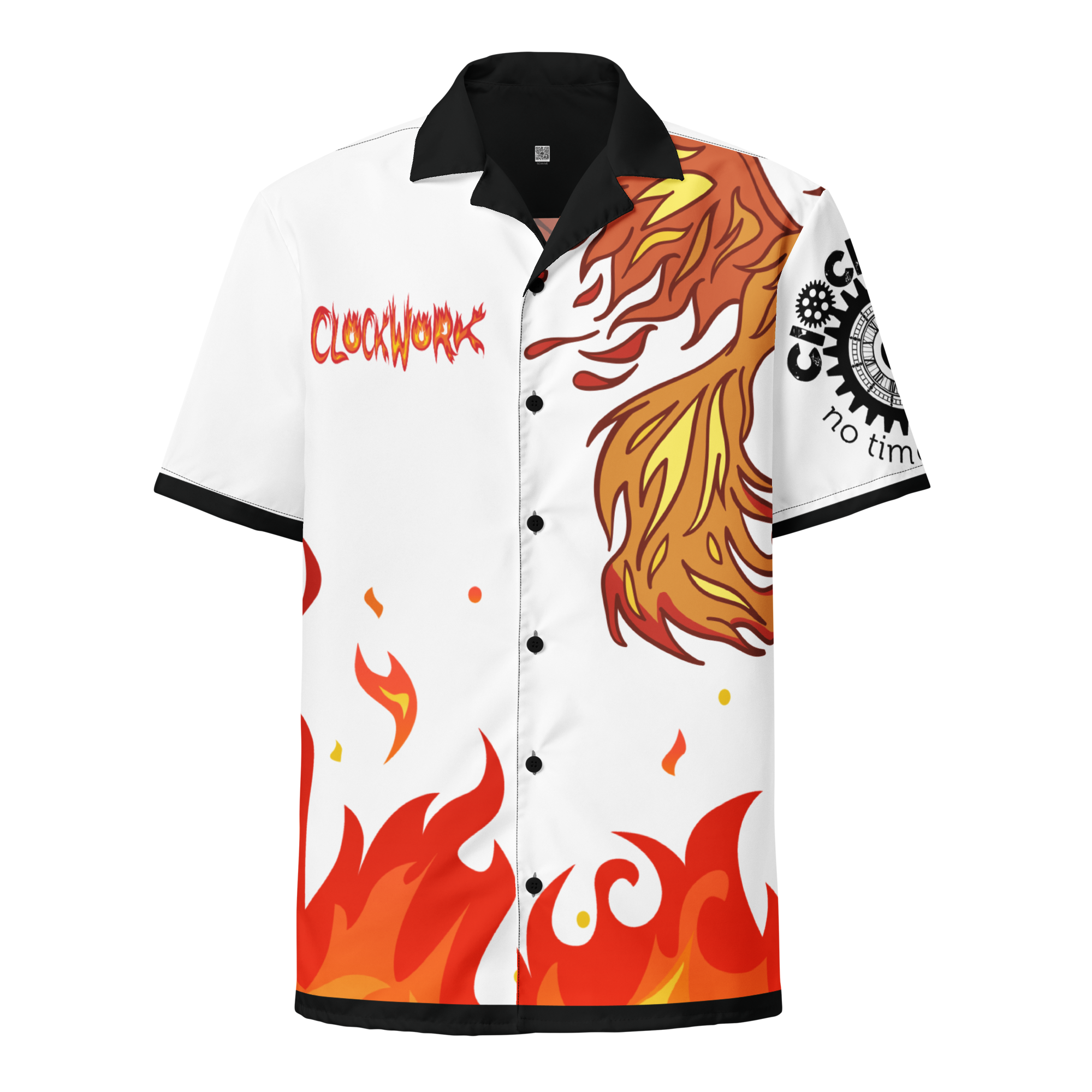 Fire Clockwork Unisex button shirt