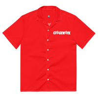 Clockwork red button shirt