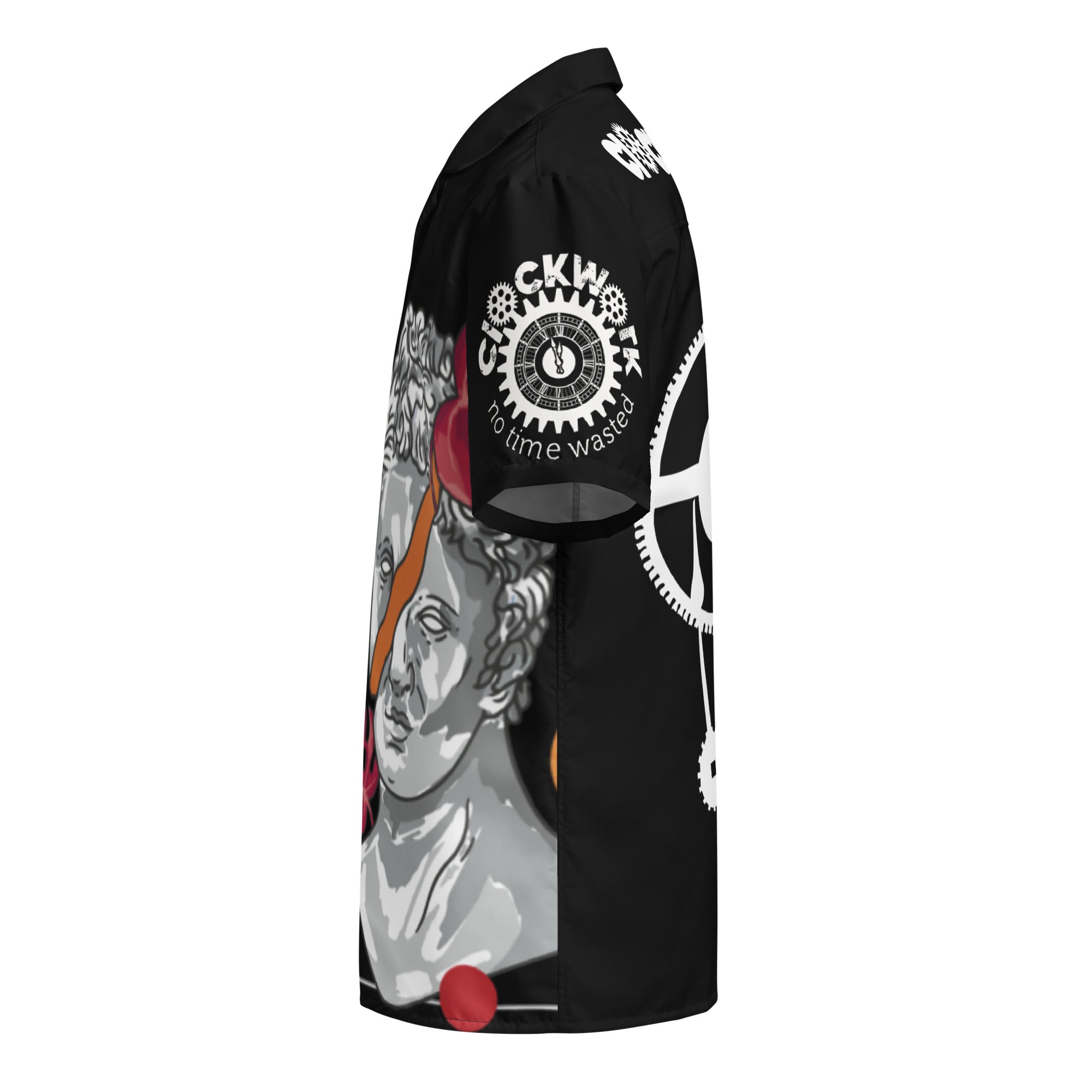 Clockwork sculpture Unisex button shirt