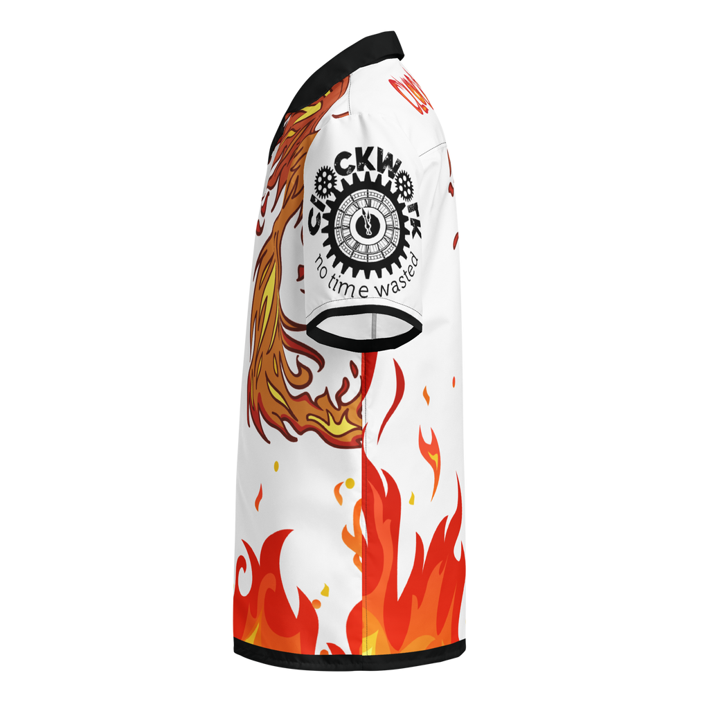 Fire Clockwork Unisex button shirt