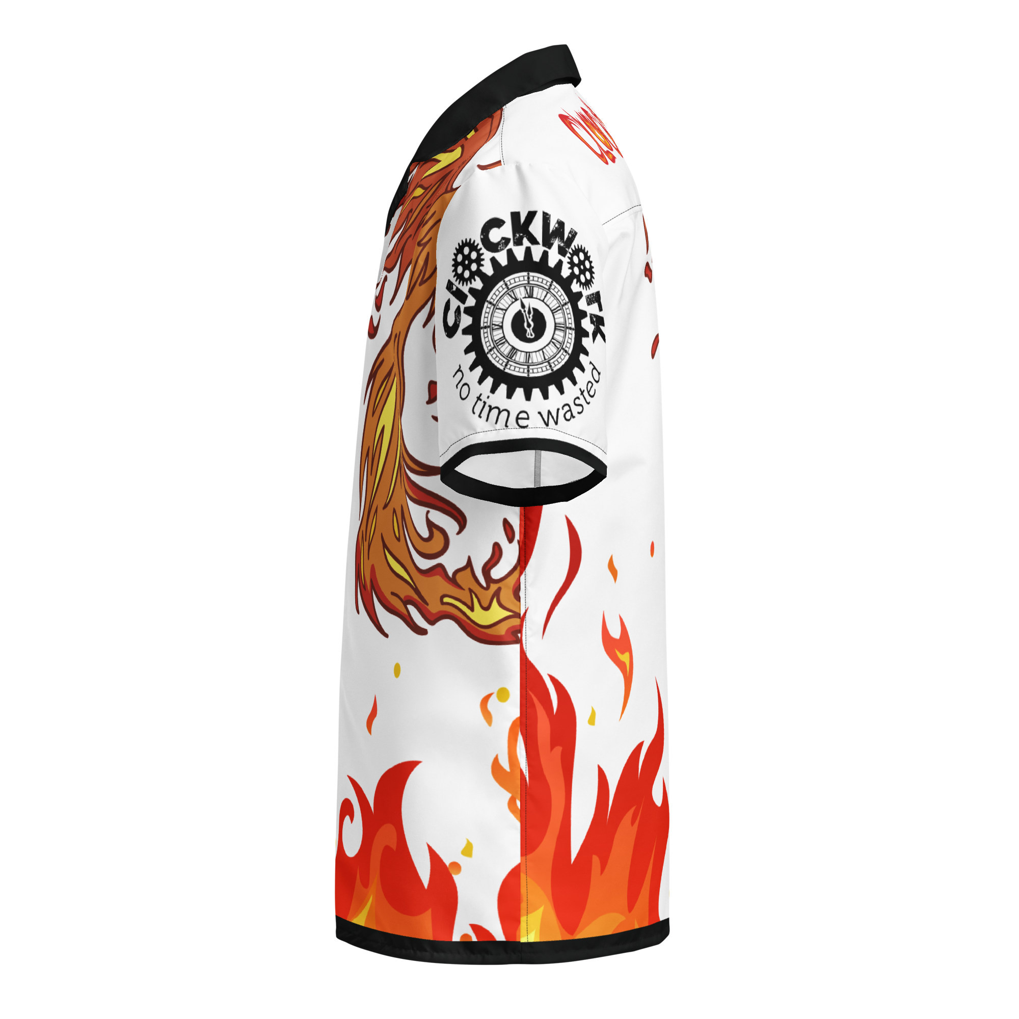 Fire Clockwork Unisex button shirt