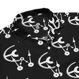 Black and white clockwork cw button shirt