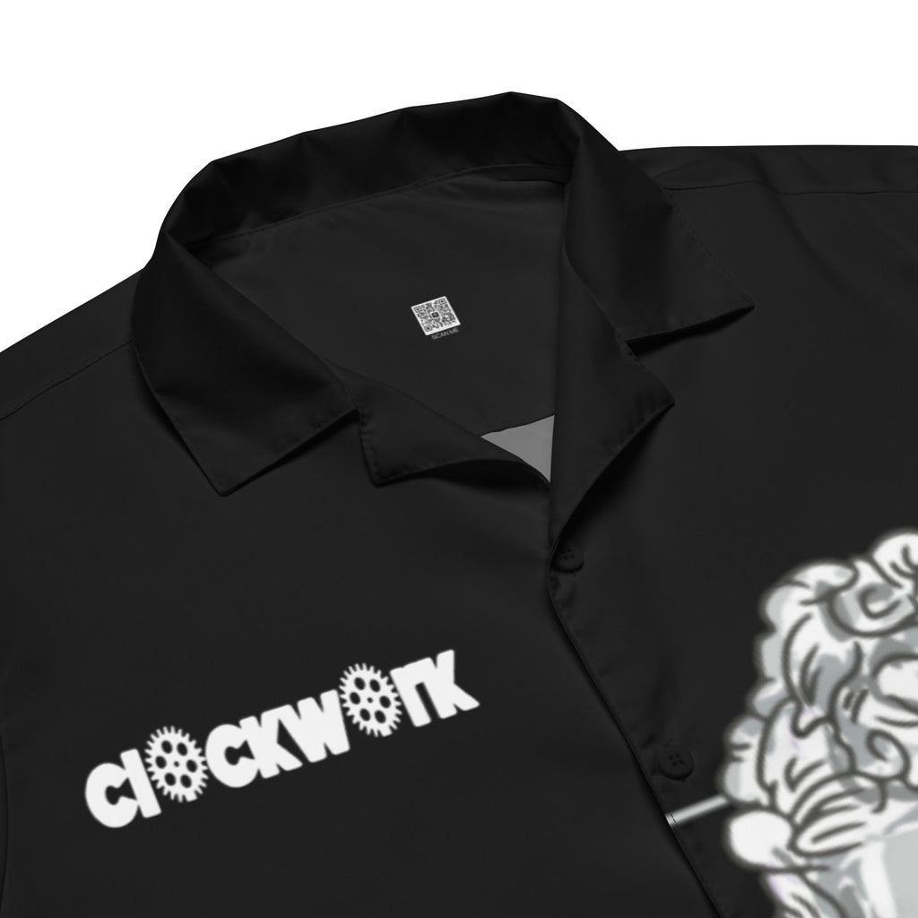 Clockwork sculpture Unisex button shirt