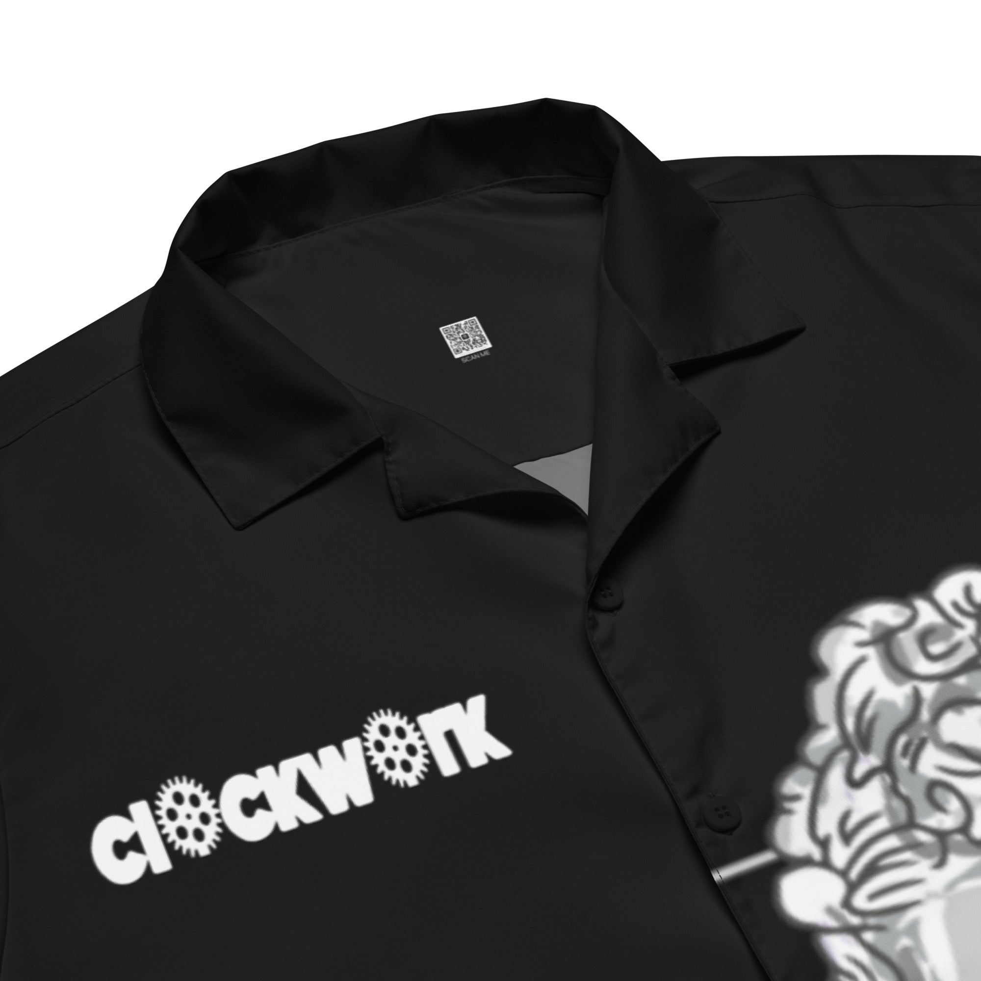 Clockwork sculpture Unisex button shirt